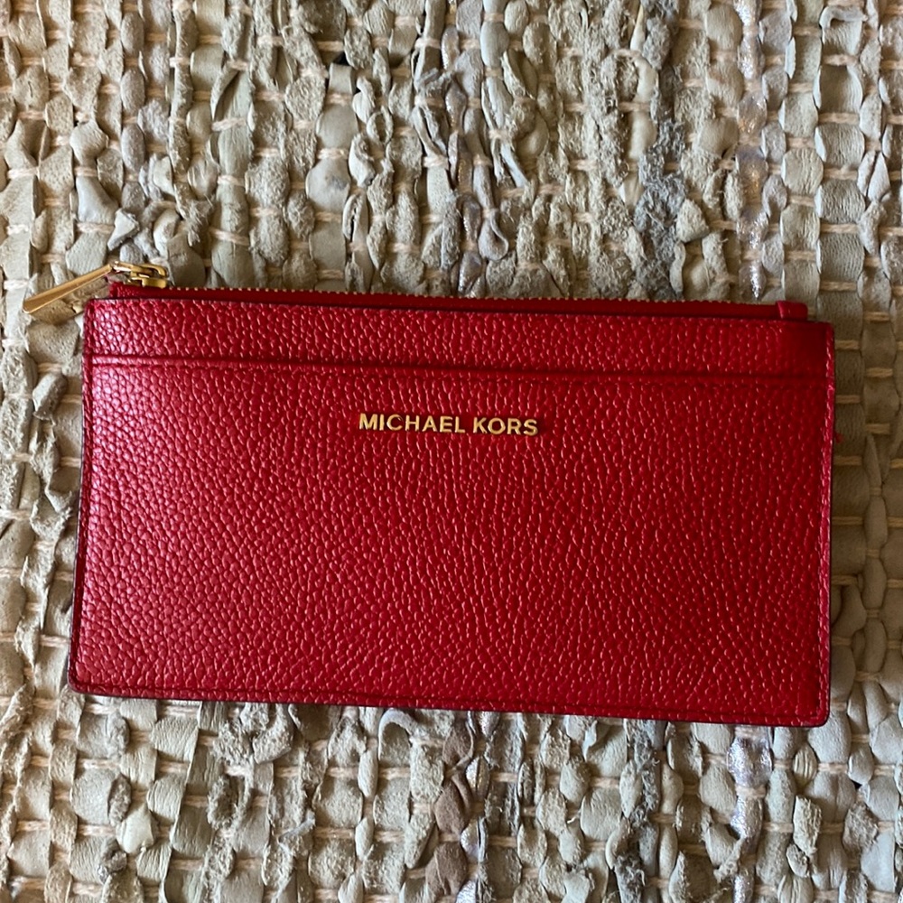 Red Michael Kors wallet